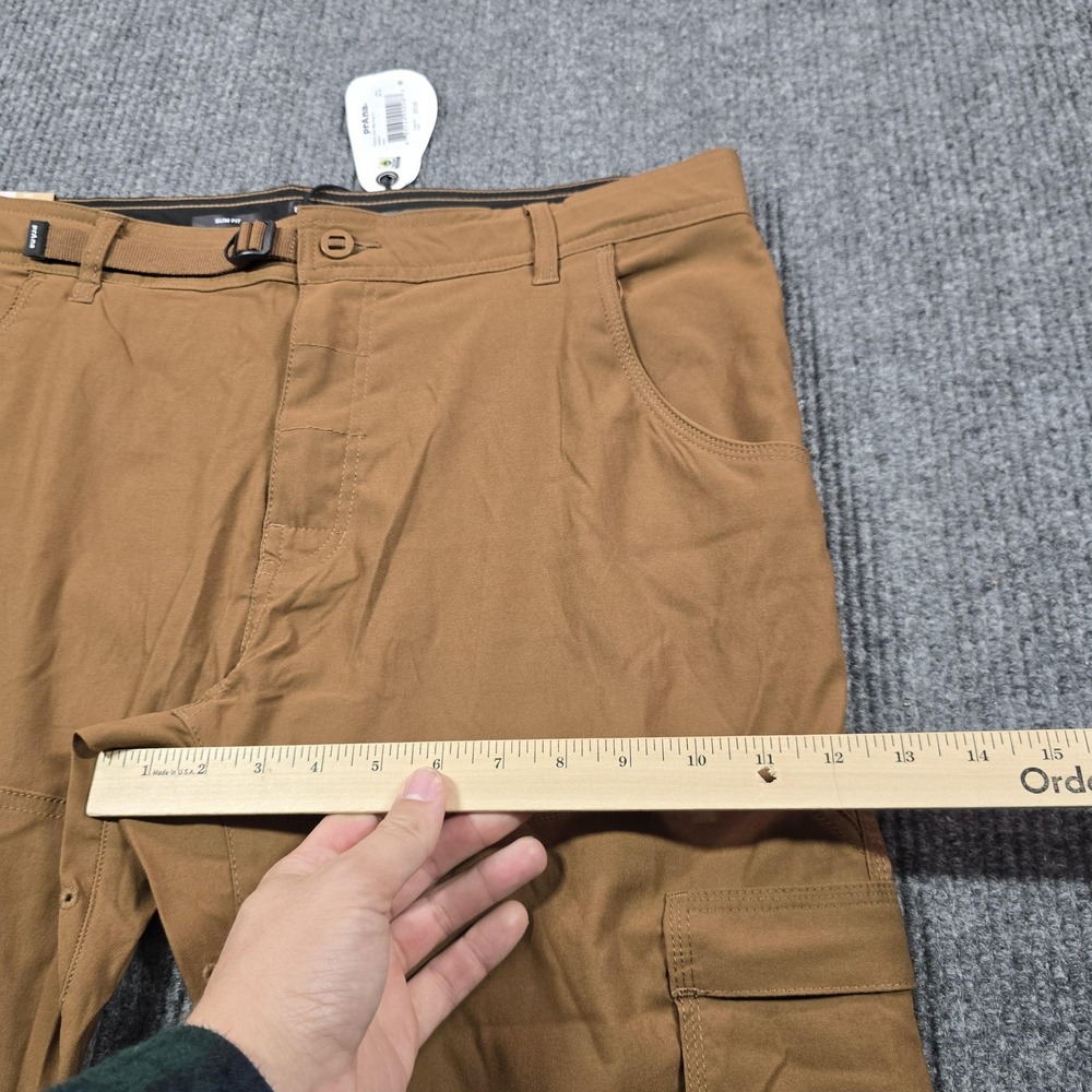 Prana Stretch Zion Slim Pant II Pants Mens 38x32 Sepia Brown Hiking Outdoor - Picture 11 of 16